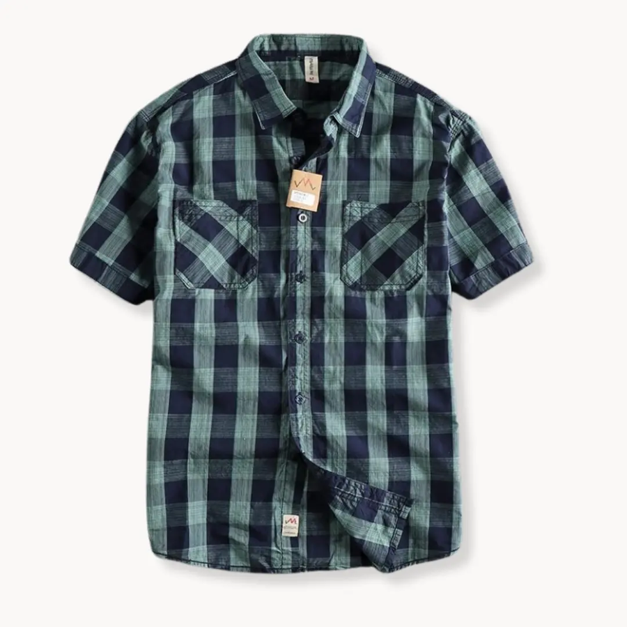 Plaid Button-Down - Shirt CAAYWORLD