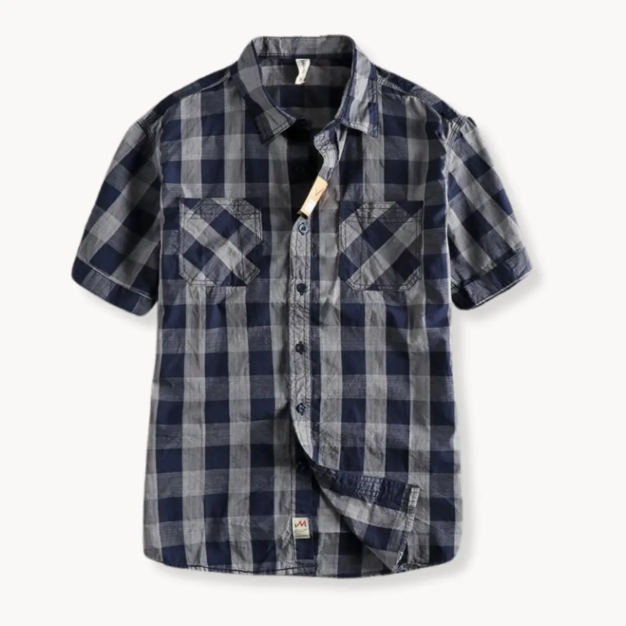 Plaid Button-Down - Shirt CAAYWORLD