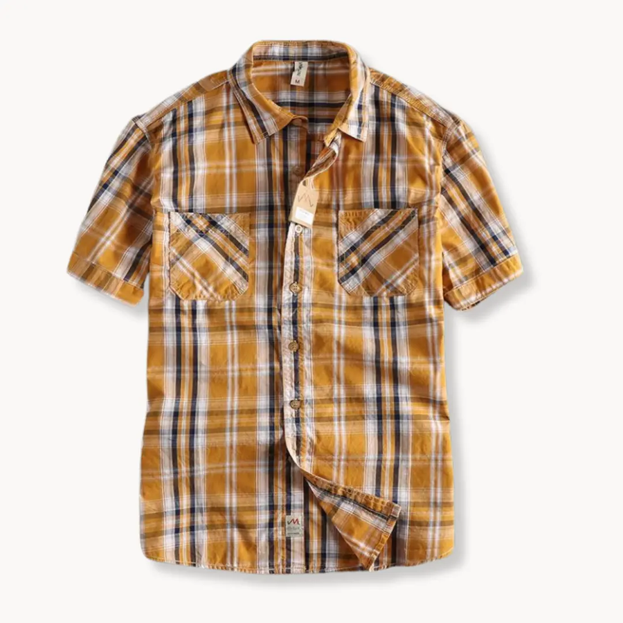 Plaid Button-Down - Shirt CAAYWORLD