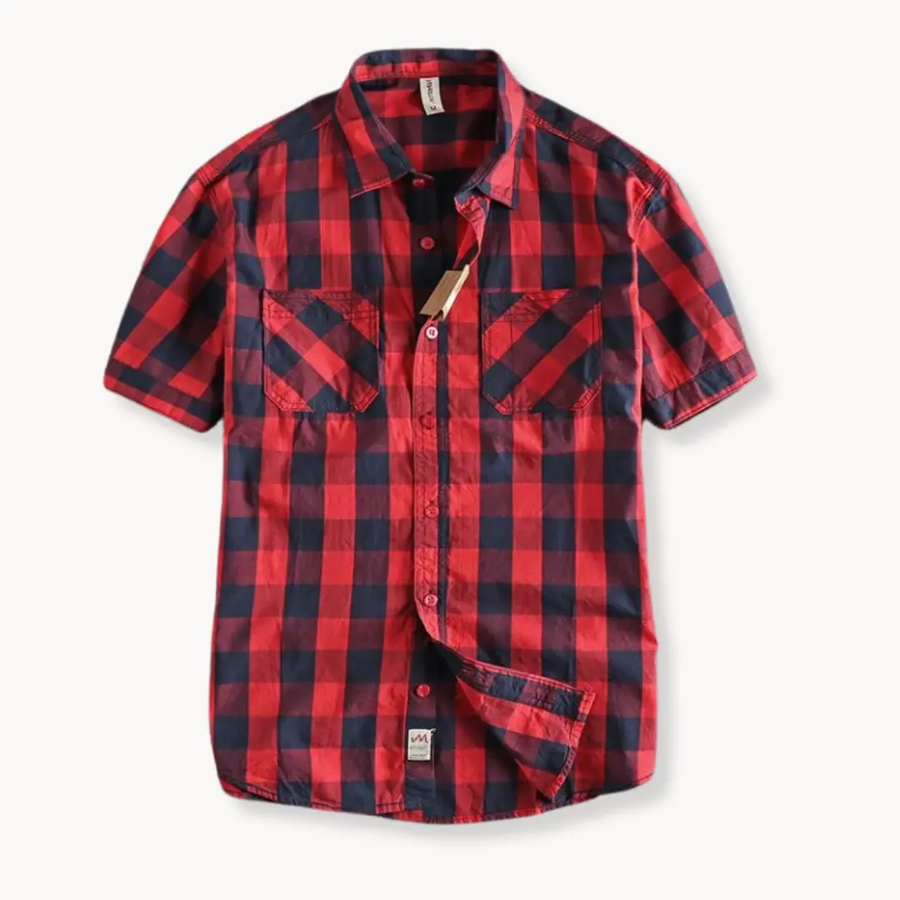 Plaid Button-Down - Shirt CAAYWORLD