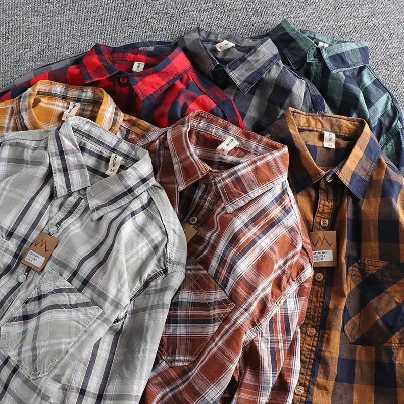 Plaid Button-Down - Shirt CAAYWORLD