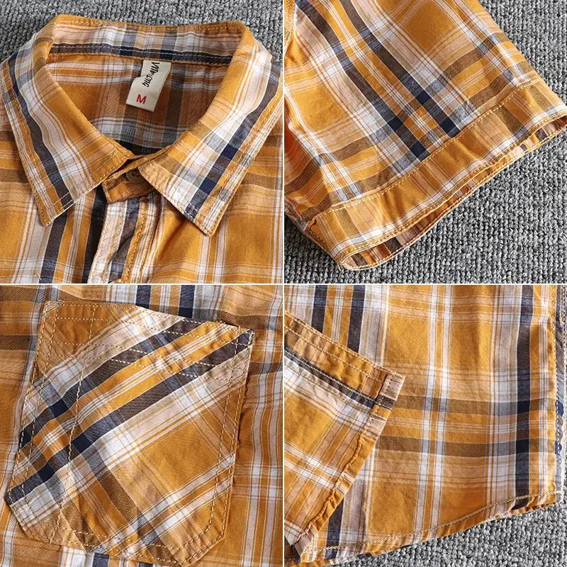 Plaid Button-Down - Shirt CAAYWORLD
