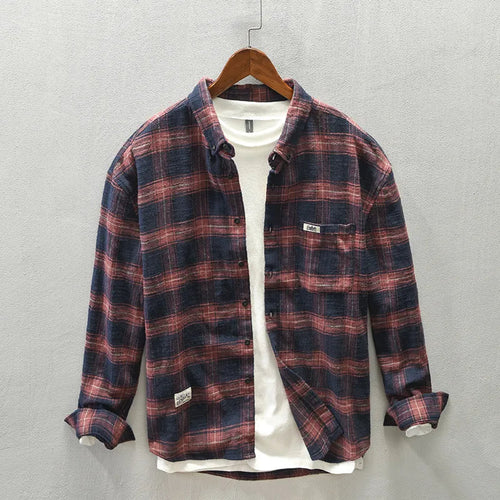 Plaid Button-Up - Shirt CAAYWORLD MEN