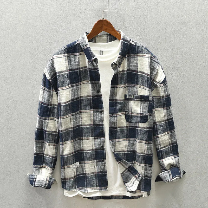 Plaid Button-Up - Shirt CAAYWORLD MEN