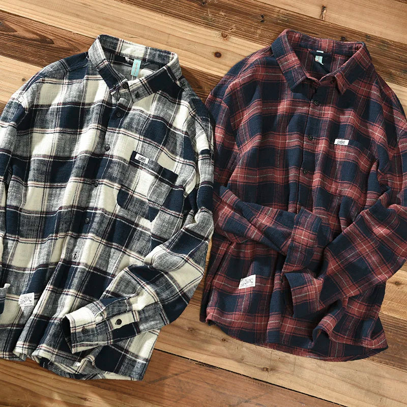 Plaid Button-Up - Shirt CAAYWORLD MEN