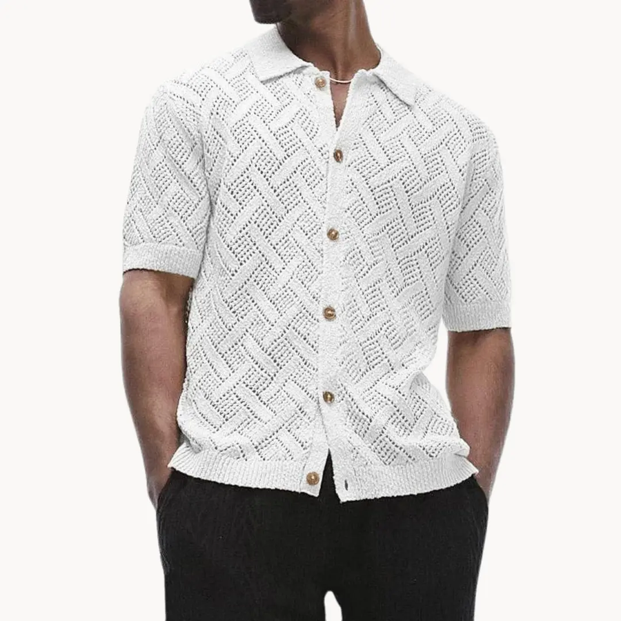 Polo Collar Knit - Cardigan CAAYWORLD