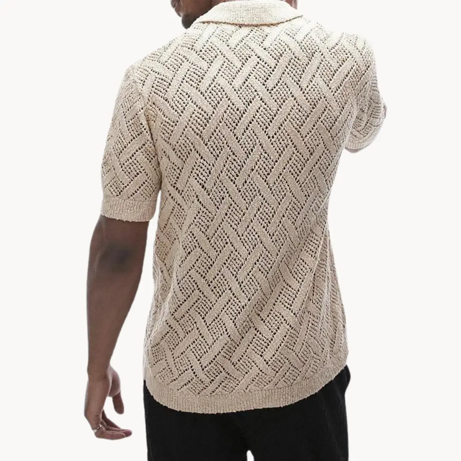 Polo Collar Knit - Cardigan CAAYWORLD