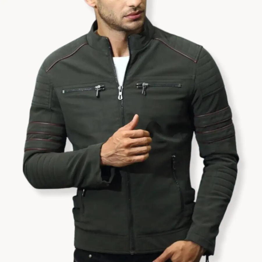 Premium Leather Biker - Jacket CAAYWORLD