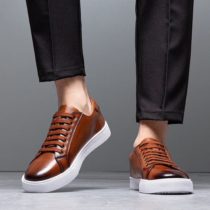 Premium Leather Low-Top - Sneakers CAAYWORLD MEN