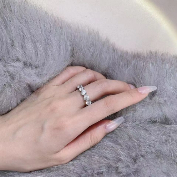 Classic Eternity Round Cut Wedding Band For Anniversary Shineofdiamond