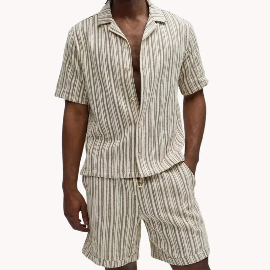 Rafi Casual Polo & Shorts - Two-Piece Set CAAYWORLD