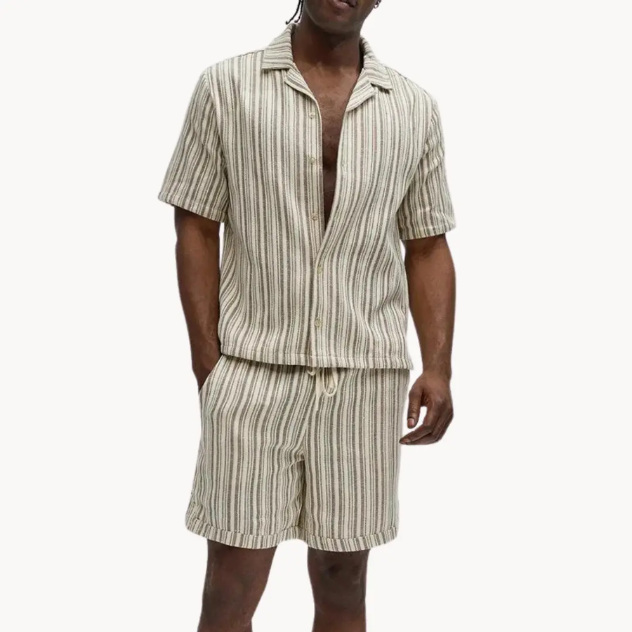 Rafi Casual Polo & Shorts - Two-Piece Set CAAYWORLD