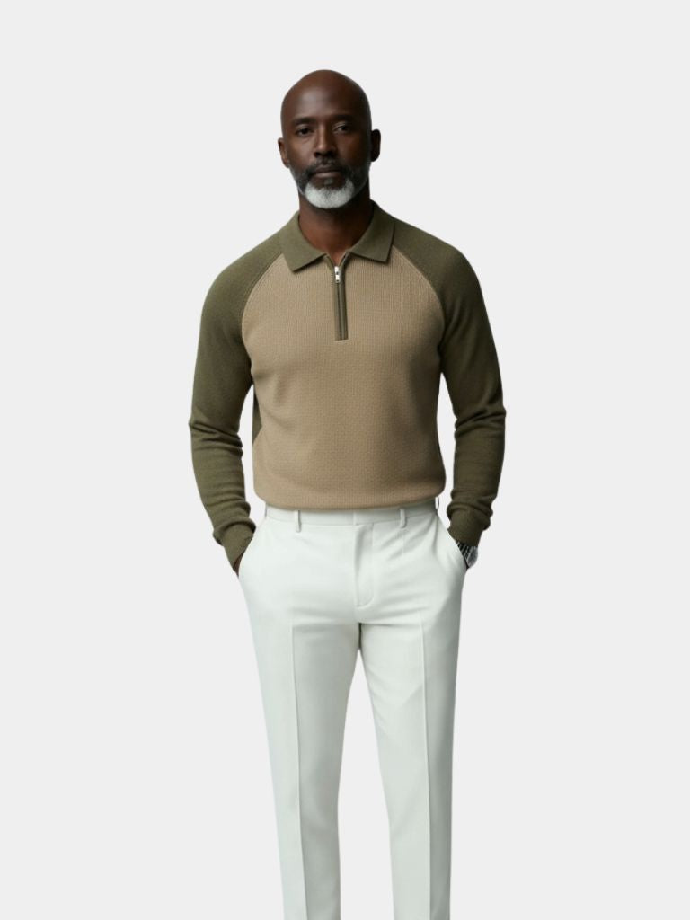 Raglan Quarter Zip Sweater - CAAYWORLD CAAYWORLD