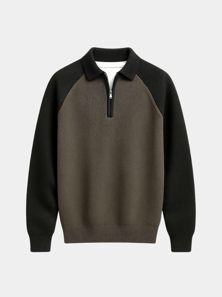Raglan Quarter Zip Sweater - CAAYWORLD CAAYWORLD
