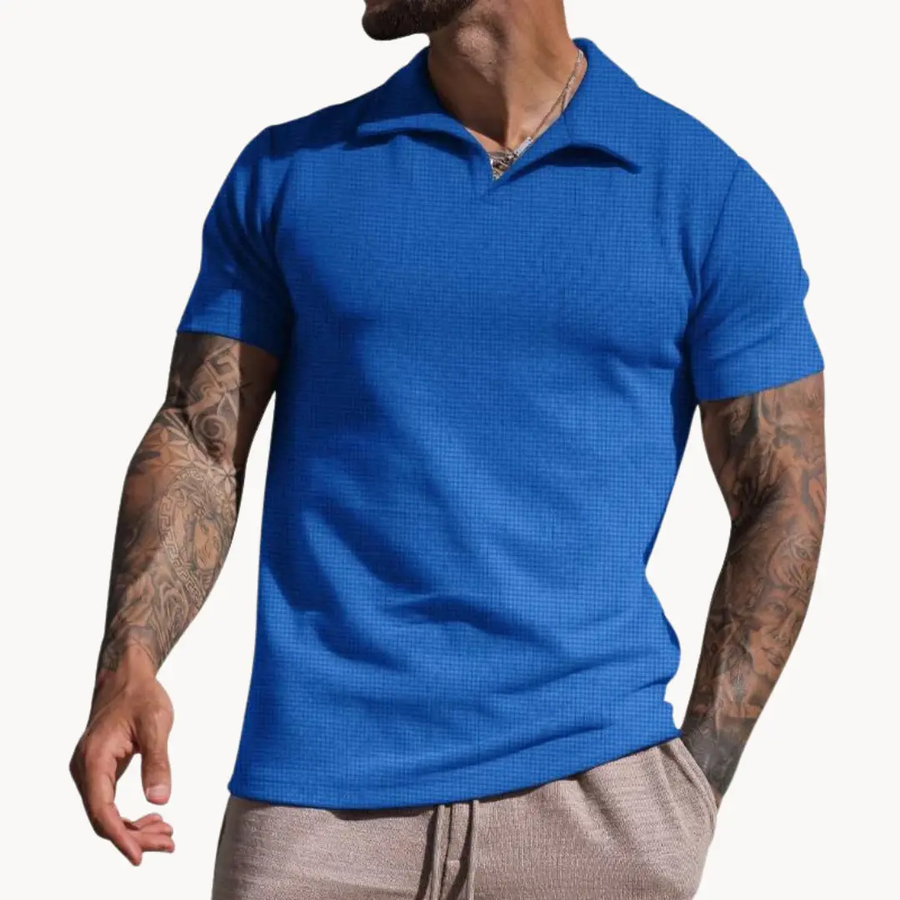 Refined Cotton Piqué Polo - T-Shirt CAAYWORLD