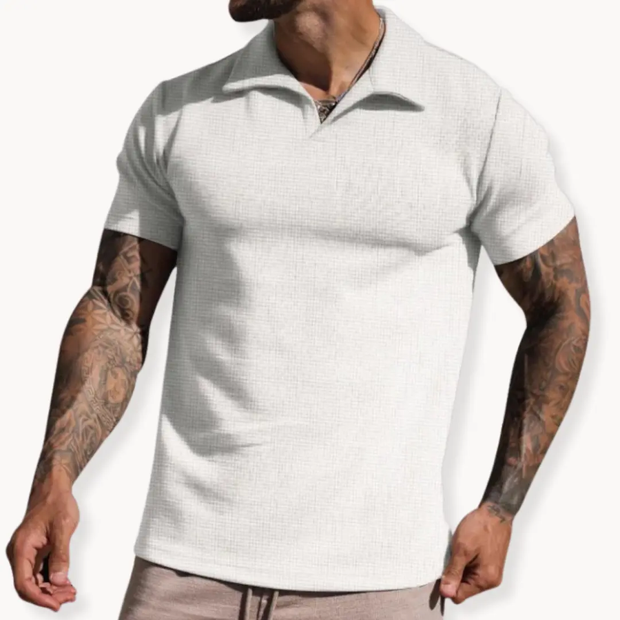 Refined Cotton Piqué Polo - T-Shirt CAAYWORLD