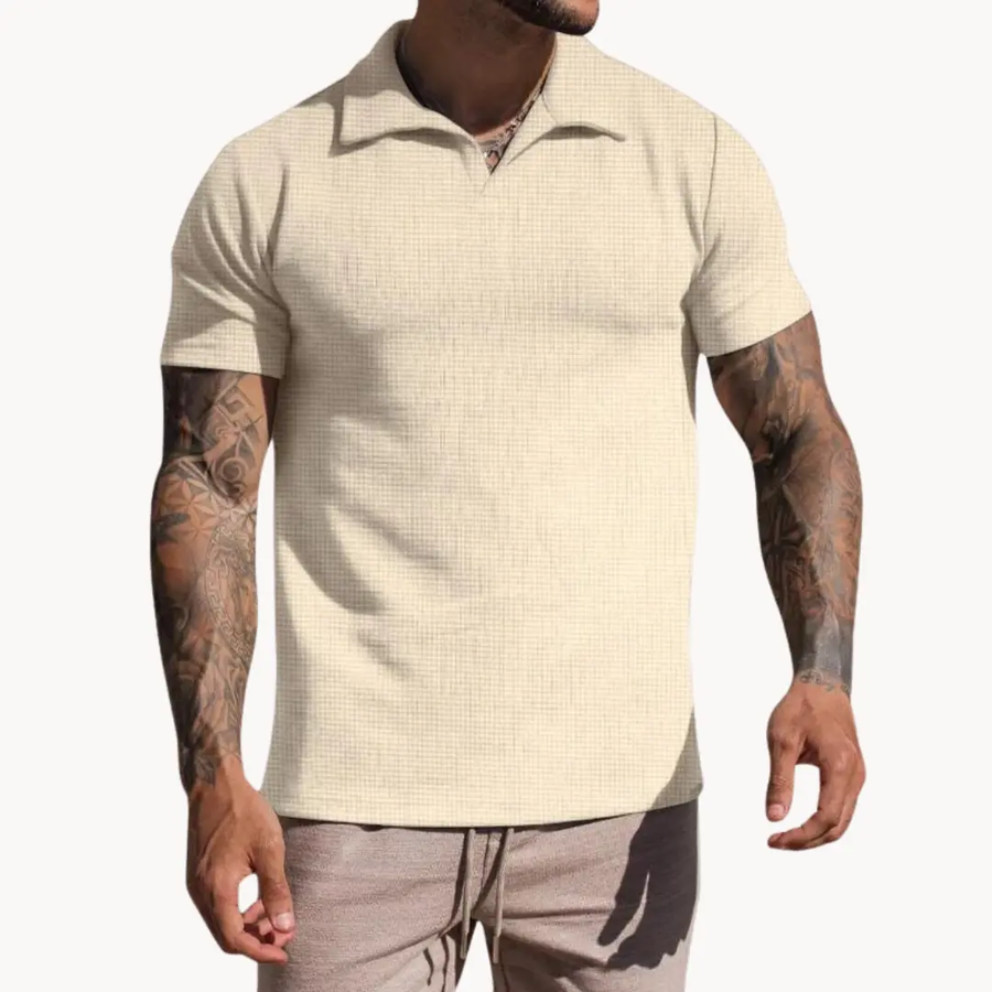 Refined Cotton Piqué Polo - T-Shirt CAAYWORLD