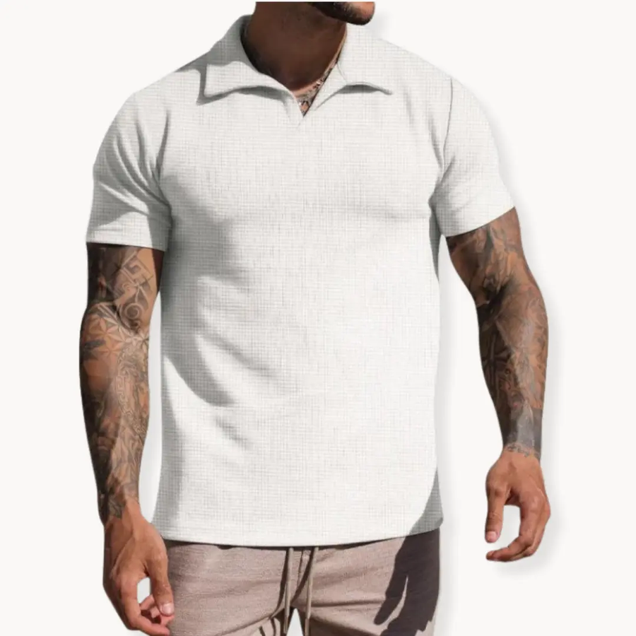 Refined Cotton Piqué Polo - T-Shirt CAAYWORLD