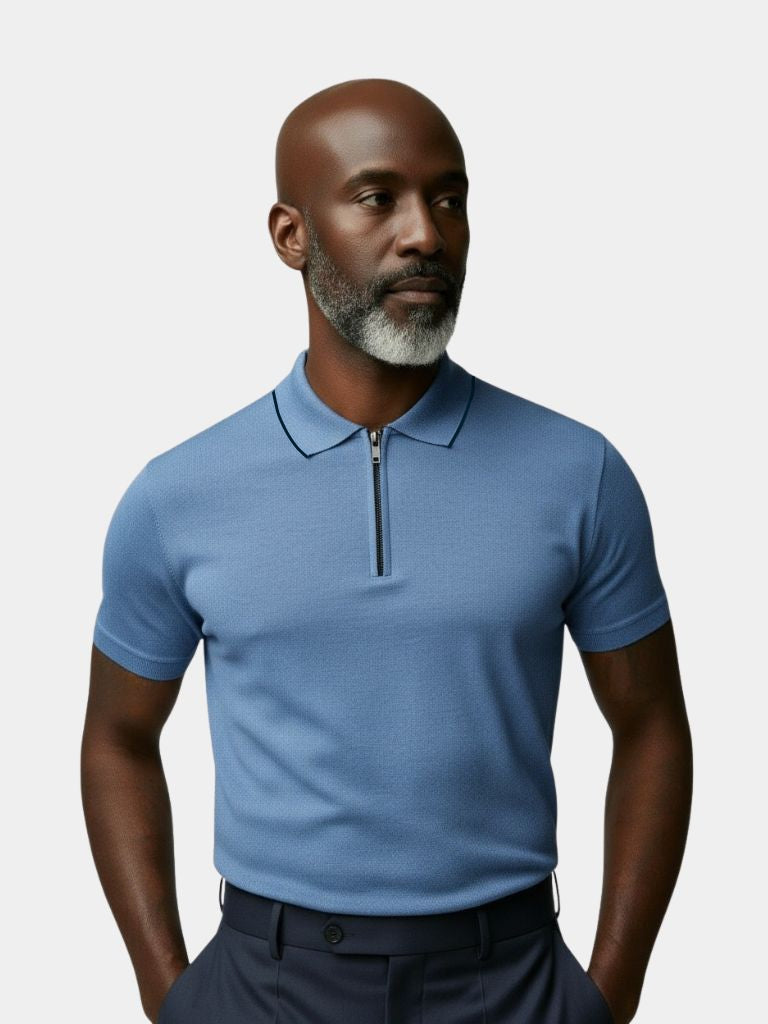 Regis Quarter Zip Polo – CAAYWORLD CAAYWORLD