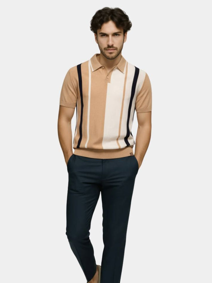 Retro Stripe Polo – CAAYWORLD CAAYWORLD