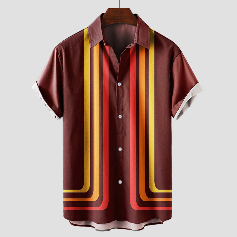 Retro Sunset Graphic - T-Shirt CAAYWORLD MEN