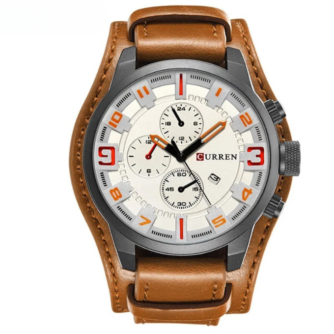 Revincio - Stainless Steel Black Dial Chronograph Watch CAAYWORLD MEN