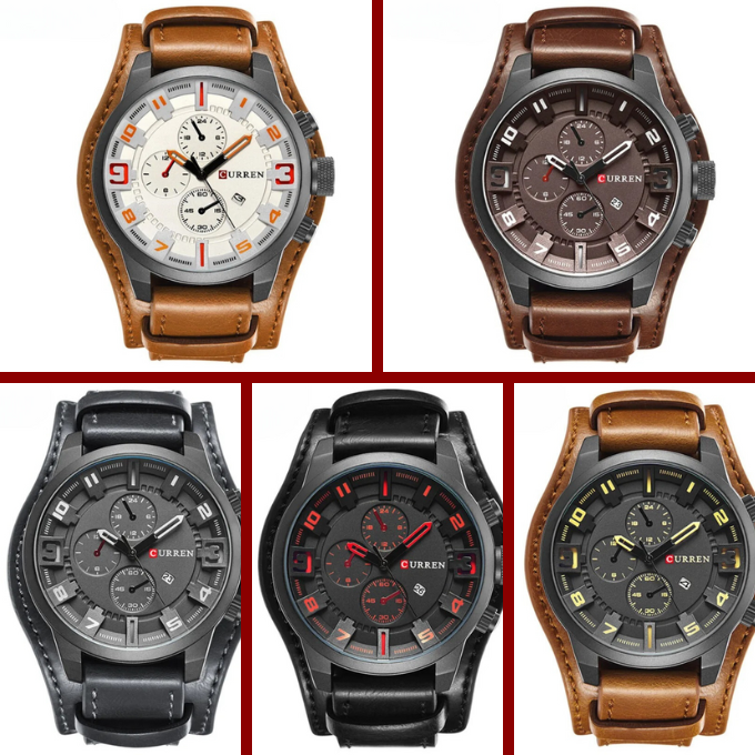 Revincio - Stainless Steel Black Dial Chronograph Watch CAAYWORLD MEN