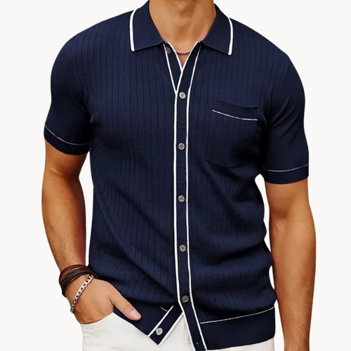 Ribbed Cotton - Polo Shirt CAAYWORLD