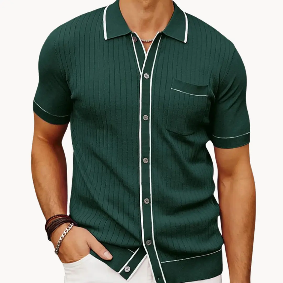 Ribbed Cotton - Polo Shirt CAAYWORLD