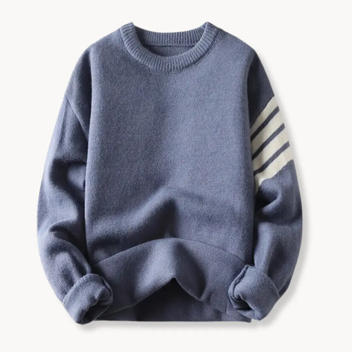 Ribbed Knit Crewneck - Sweater CAAYWORLD