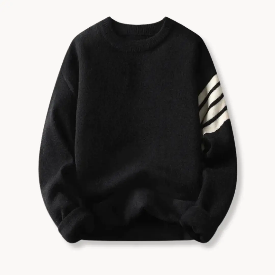 Ribbed Knit Crewneck - Sweater CAAYWORLD