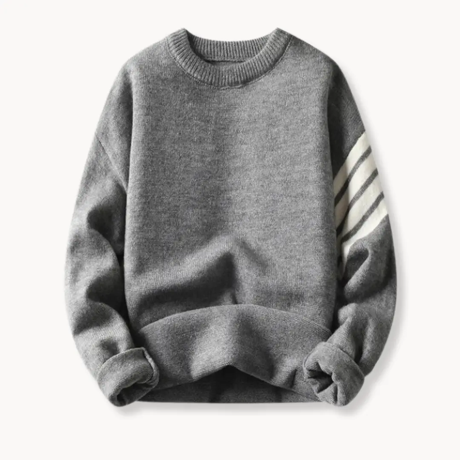 Ribbed Knit Crewneck - Sweater CAAYWORLD