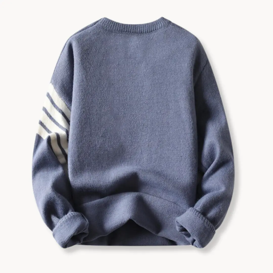 Ribbed Knit Crewneck - Sweater CAAYWORLD
