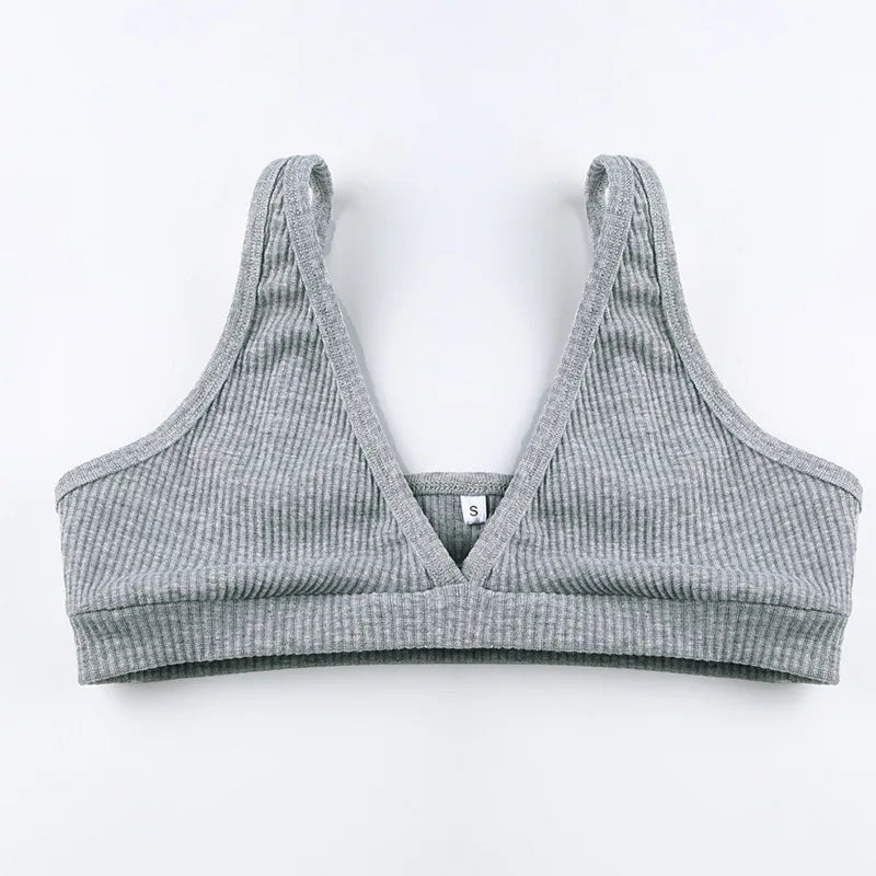 Ribbed Knit Loungewear - Two-Piece Set CAAYWORLD