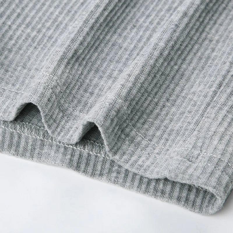 Ribbed Knit Loungewear - Two-Piece Set CAAYWORLD