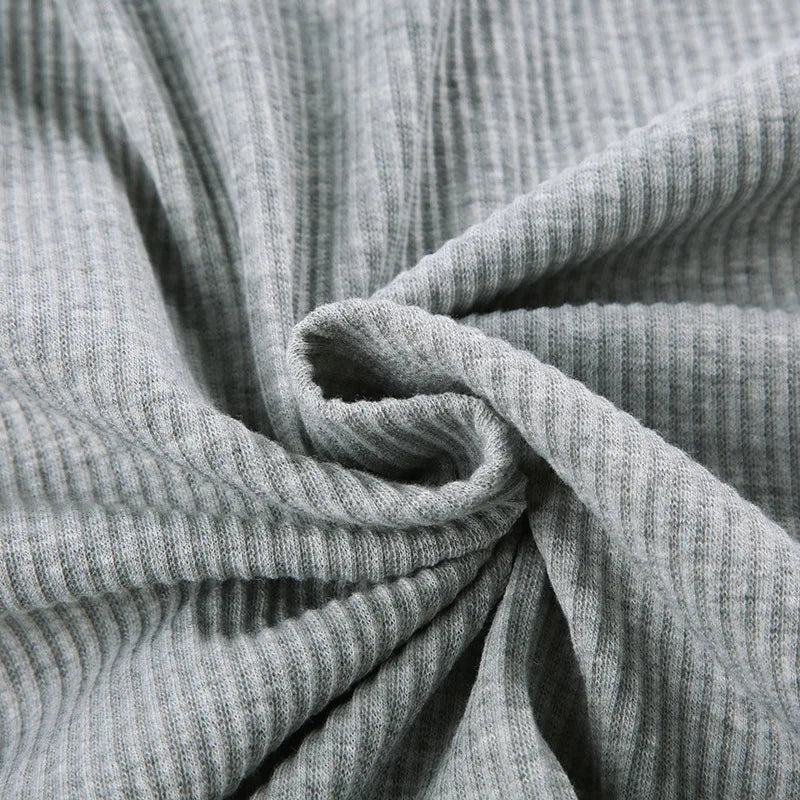 Ribbed Knit Loungewear - Two-Piece Set CAAYWORLD