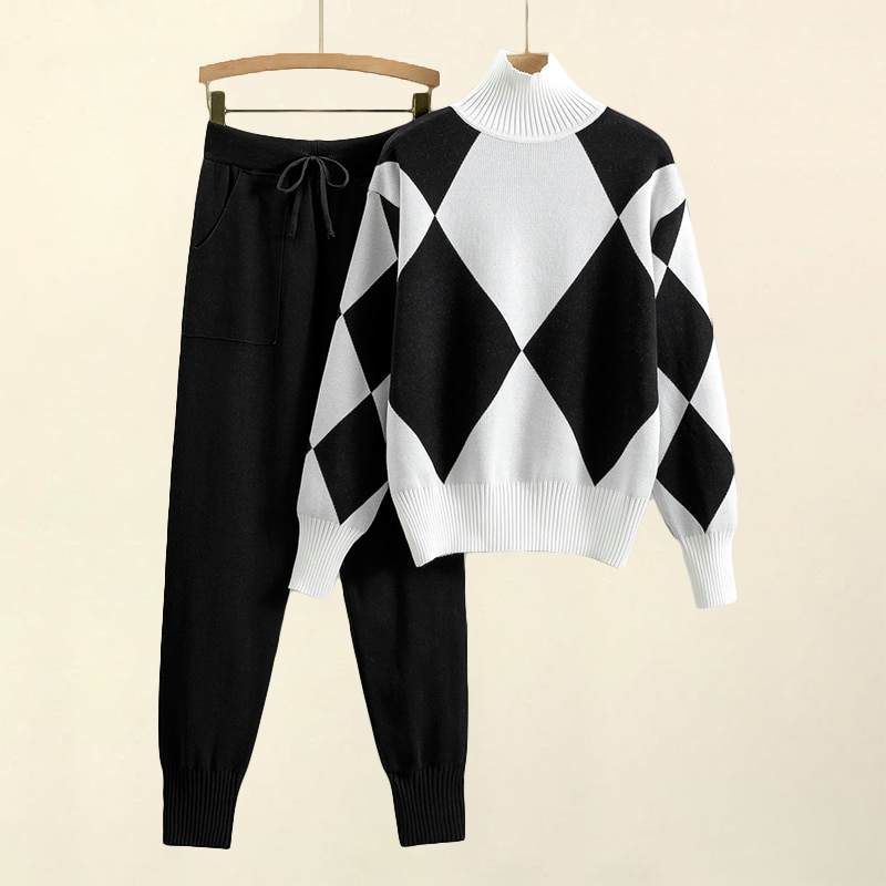 Ribbed Knit Two-Piece - Two-Piece Set CAAYWORLD