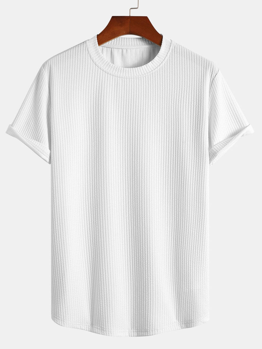 Ribbed Muscle Fit - T-Shirt CAAYWORLD MEN