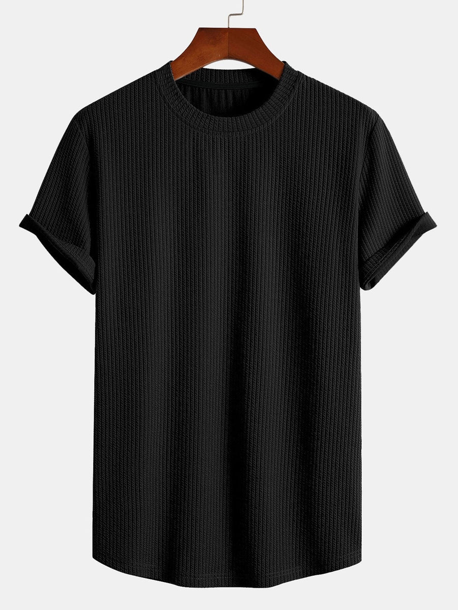 Ribbed Muscle Fit - T-Shirt CAAYWORLD MEN