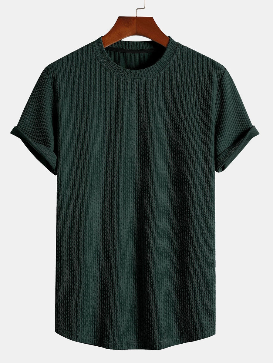 Ribbed Muscle Fit - T-Shirt CAAYWORLD MEN