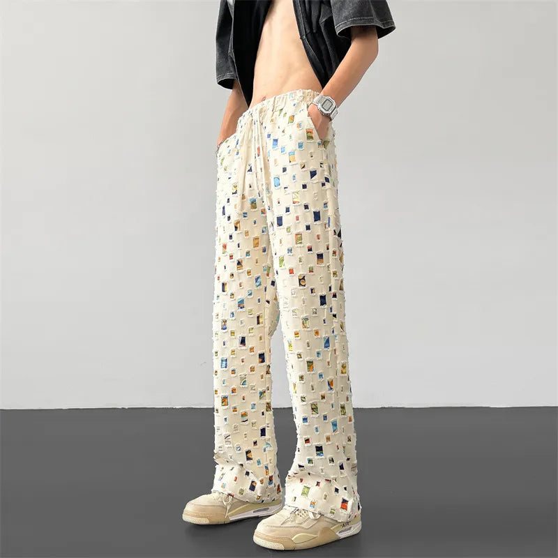 Ripped Patchwork - Pants CAAYWORLD MEN