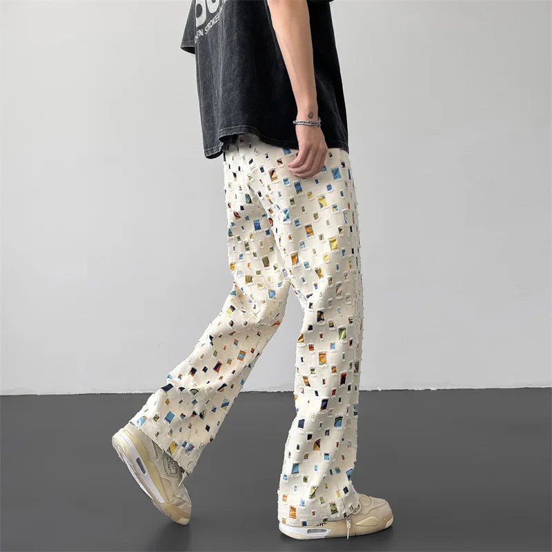Ripped Patchwork - Pants CAAYWORLD MEN