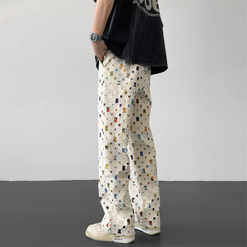 Ripped Patchwork - Pants CAAYWORLD MEN