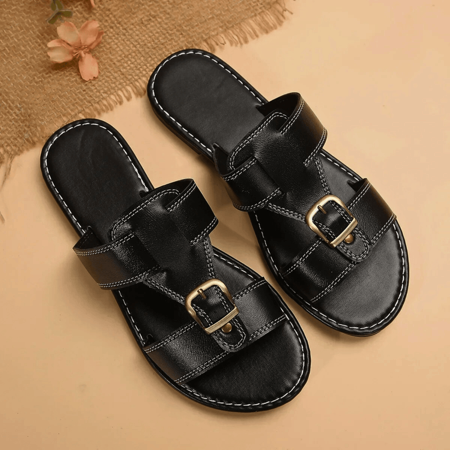 Roma Buckle Strap - Sandals CAAYWORLD
