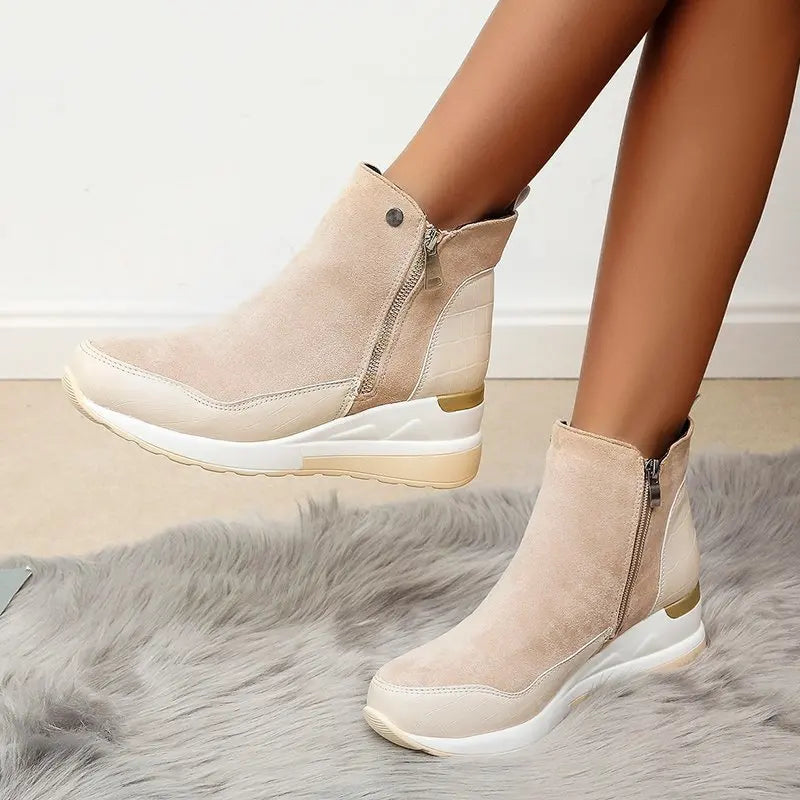 Rope Sole Espadrille Wedge - Boots CAAYWORLD