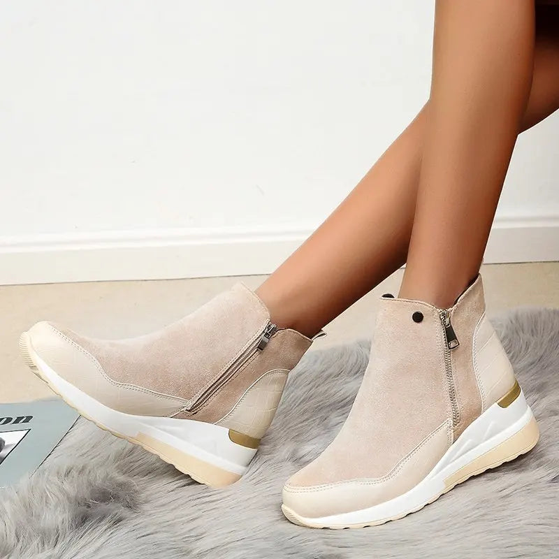 Rope Sole Espadrille Wedge - Boots CAAYWORLD