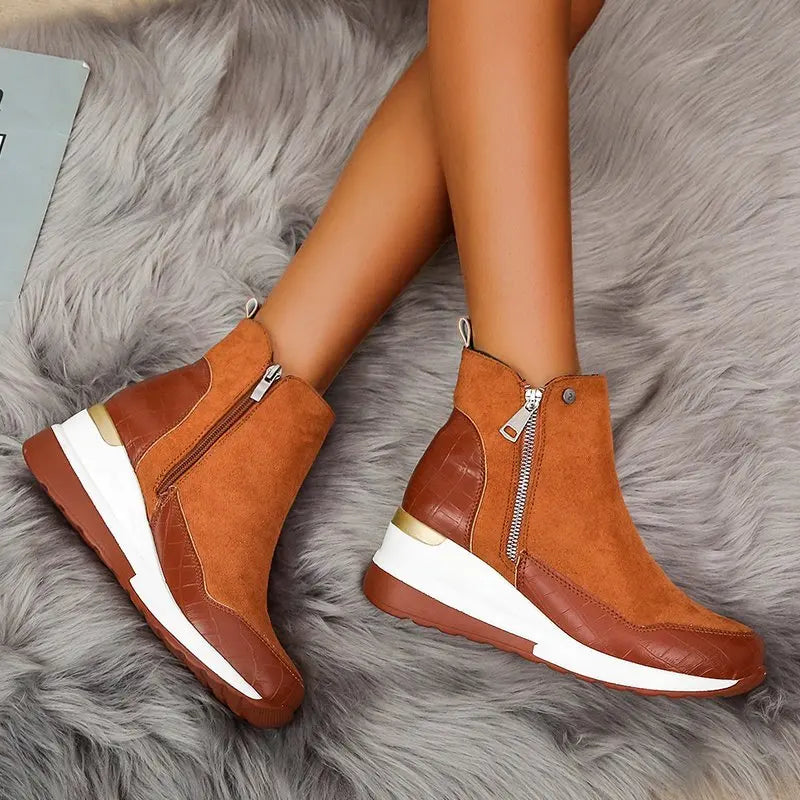 Rope Sole Espadrille Wedge - Boots CAAYWORLD