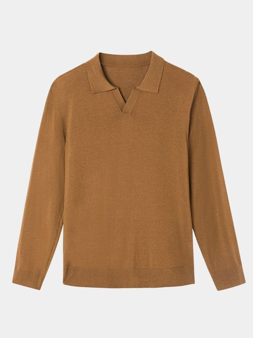 Royal Comfort Long Sleeve Polo - CAAYWORLD CAAYWORLD