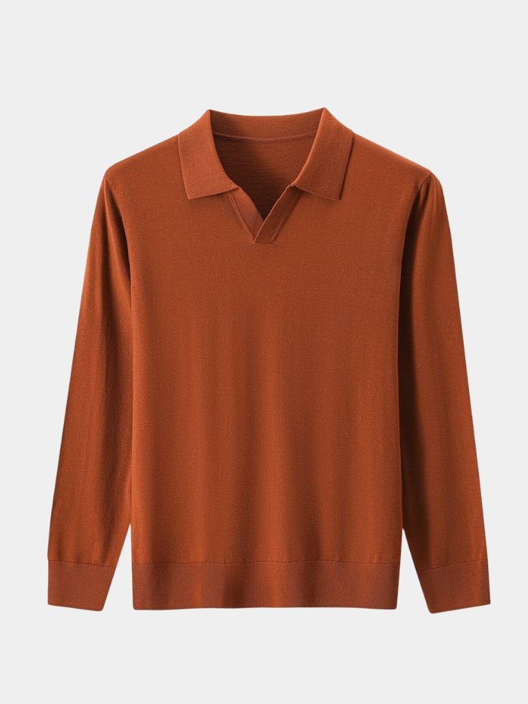 Royal Comfort Long Sleeve Polo - CAAYWORLD CAAYWORLD