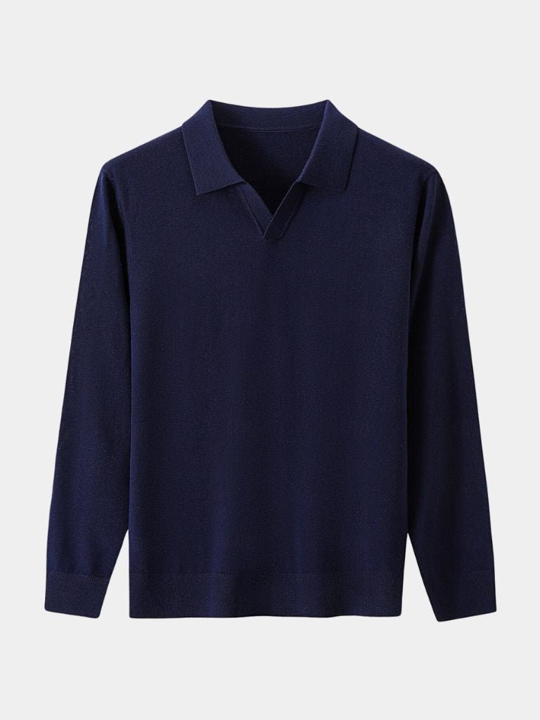 Royal Comfort Long Sleeve Polo - CAAYWORLD CAAYWORLD